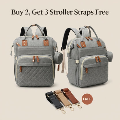 Grey Diaper Backpack