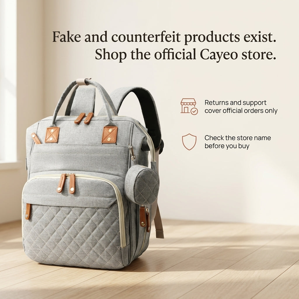 Grey Diaper Backpack