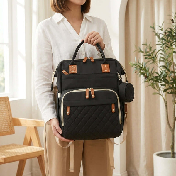 Black Diaper Backpack