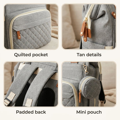 Grey Diaper Backpack