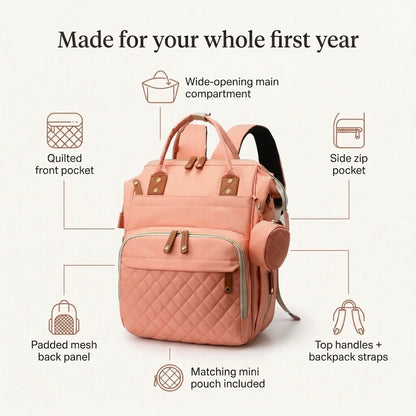 Pink Diaper Backpack