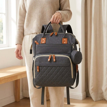 Dark Grey Diaper Backpack