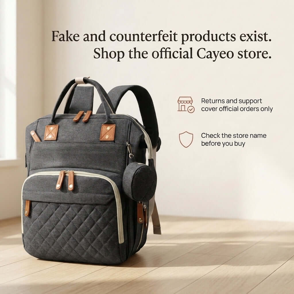 Dark Grey Diaper Backpack