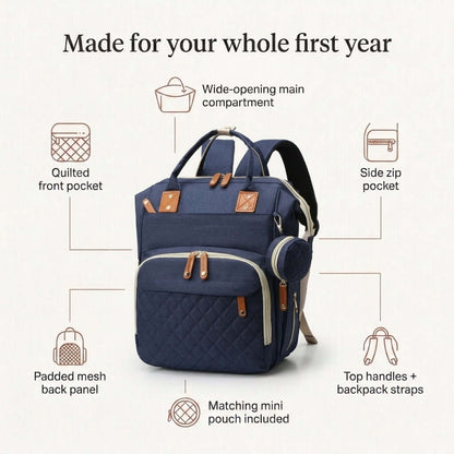 Navy Diaper Backpack