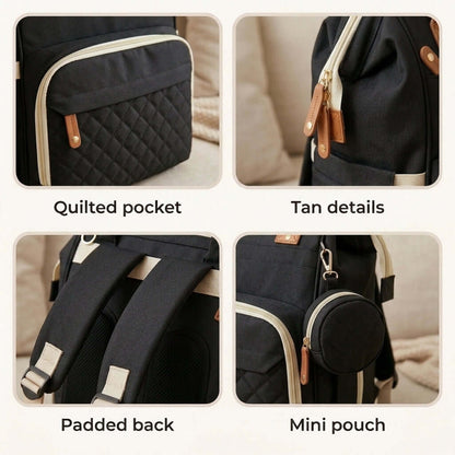 Black Diaper Backpack