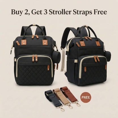 Black Diaper Backpack